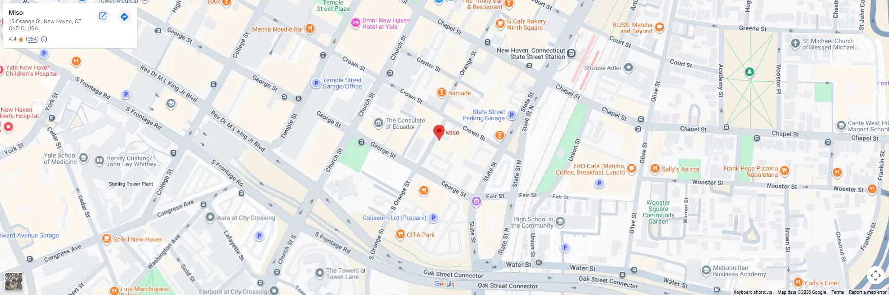 Location, 15 Orange St, New Haven, CT 06510, United States Location, 15 Orange St, New Haven, CT 06510, United States